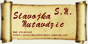 Slavojka Mutavdžić vizit kartica